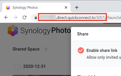 群晖Synology Photos如何生成共享链接？